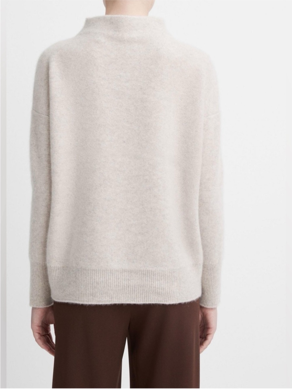 Vince Boiled Cashmere Funnel Neck Pullover in Marble Size small - Picture 6 of 11